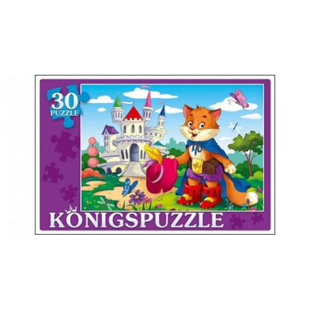 Пазлы Konigspuzzle кот в сапогах 30 элПК30-5759