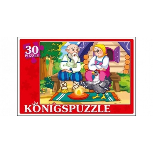 Пазлы Konigspuzzle курочка ряба 30 элПК30-5760