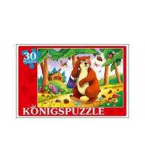 Пазлы Konigspuzzle мишка косолапый 30 эл ПК30-5763