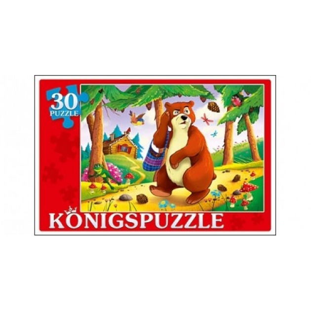Пазлы Konigspuzzle мишка косолапый 30 элПК30-5763
