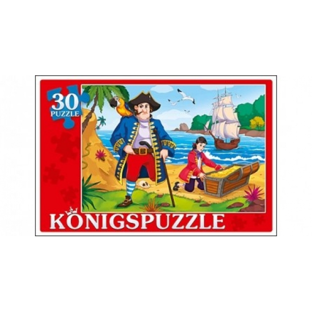 Пазлы Konigspuzzle пиратский остров 30 элПК30-5766