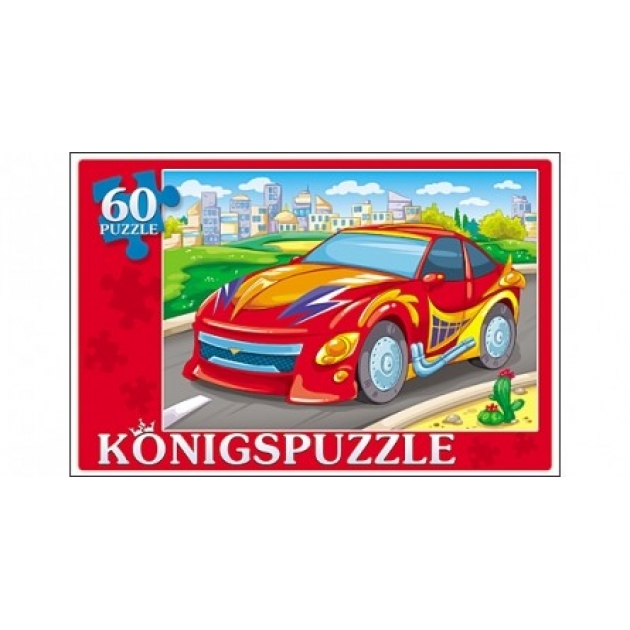 Пазлы Konigspuzzle крутая машинка 60 элПК60-5785