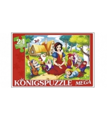 Мега пазлы Konigspuzzle белоснежка и семь гномов 24 эл ПК24-5874