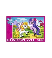 Мега пазлы пони на прогулке 24 эл Konigspuzzle ПК24-5880