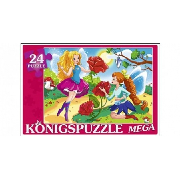 Мега пазлы феи и цветы 24 эл Konigspuzzle ПК24-5884