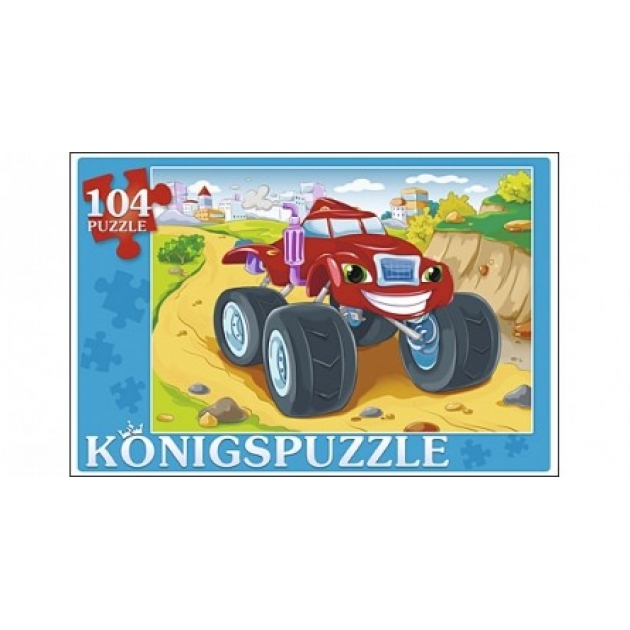 Пазлы Konigspuzzle веселый джип 104 элПК104-5803