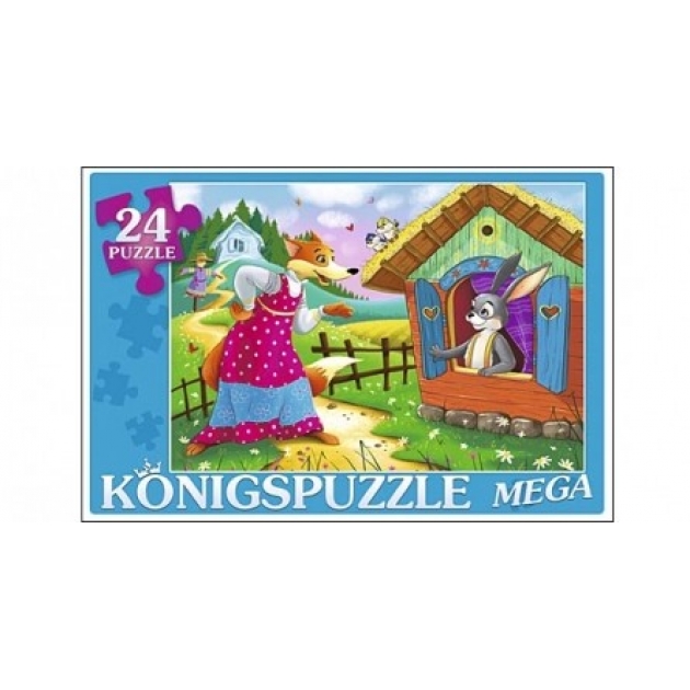 Мега пазлы заюшкина избушка 1 24 эл Konigspuzzle ПК24-5878