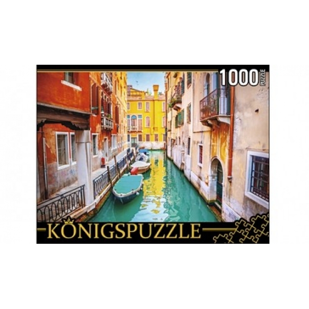 Пазлы Konigspuzzle венецианская улочка 1000 элГИК1000-8236