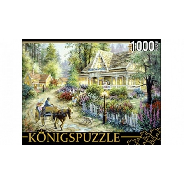 Пазлы Konigspuzzle ники боэм деревенская усадьба 1000 эл АЛК1000-8248