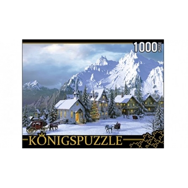 Пазлы Konigspuzzle доминик дэвидсон снежные альпы 1000 эл МГК1000-8249