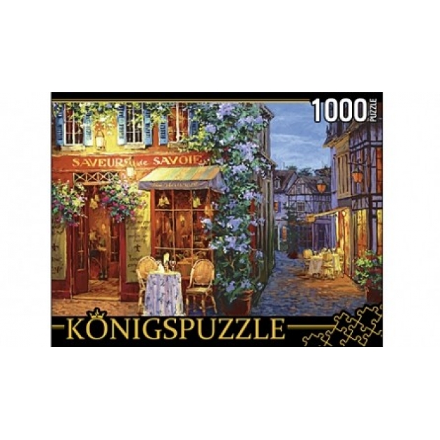 Пазлы Konigspuzzle виктор швайко уличное кафе 1000 эл АЛК1000-8253