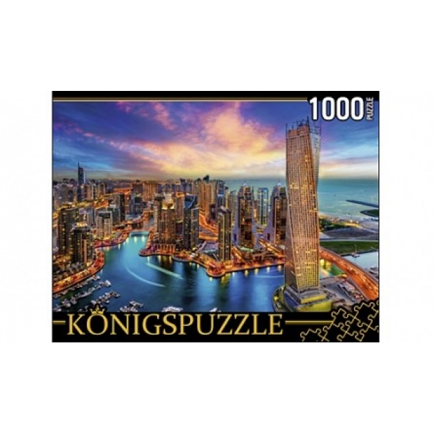 Пазлы Konigspuzzle ночной дубай 1000 эл ГИК1000-8244