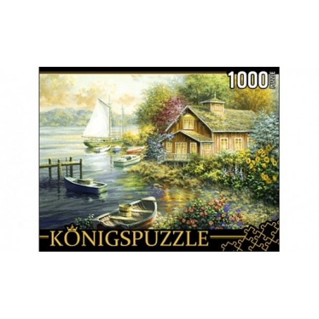 Пазлы Konigspuzzle ники боэм дом у причала 1000 эл АЛК1000-8246