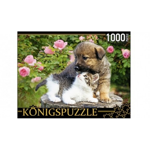 Пазлы Konigspuzzle верные друзья 1000 элГИК1000-8243
