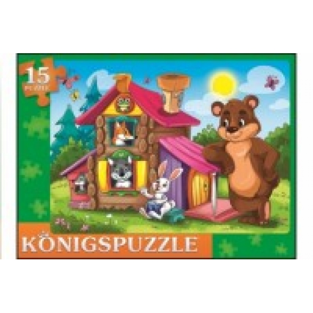 Пазл рамка Konigspuzzle теремок 15 эл ПК15-9978