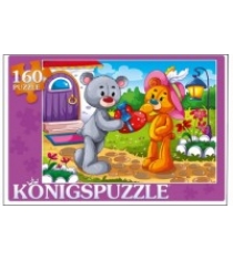 Пазлы Konigspuzzle влюбленные мишки 160 эл ПК160-6111