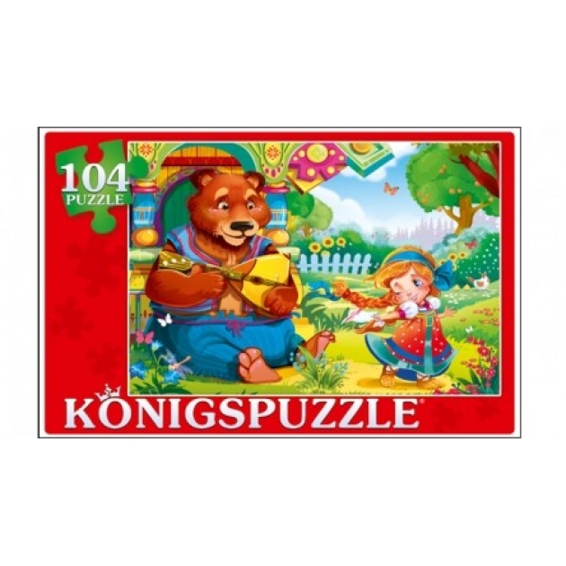 Пазлы Konigspuzzle маша и медведь 104 элПК104-7896