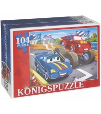 Пазлы джип и тачка 104 эл Konigspuzzle ПК104-7895