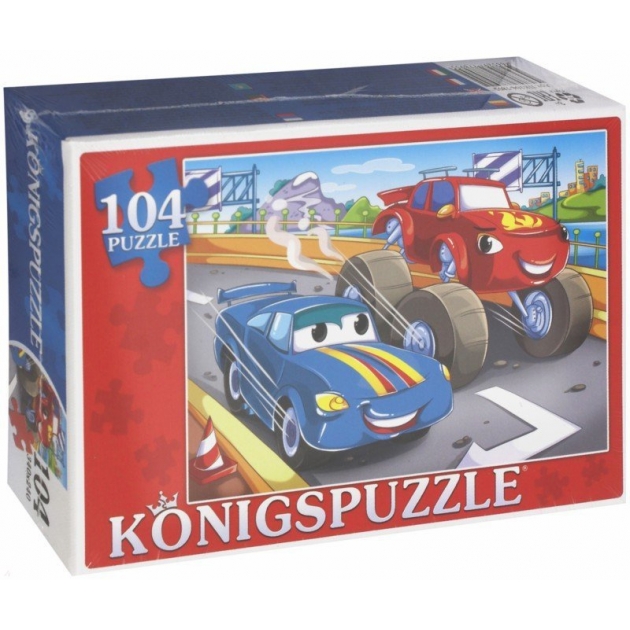 Пазлы джип и тачка 104 эл Konigspuzzle ПК104-7895