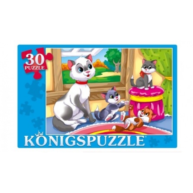 Пазлы милые кошки 30 эл Konigspuzzle ПК30-9988