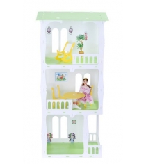 Домик для кукол с мебелью дом жасмин KRASATOYS 274