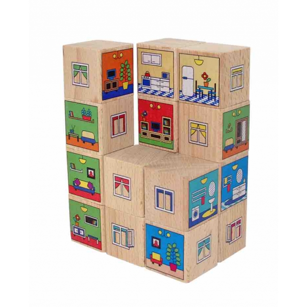 Кубики Краснокамская игрушка куб-10 квартиры
