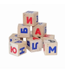 Кубики куб 16 алфавит со шрифтом брайля Краснокамская игрушка...