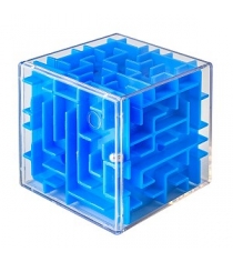 Головоломка лабиринтус куб 6 см синий Labirintus LBC0004