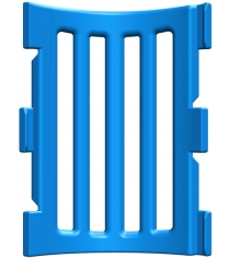 Панель модульного манежа усиленная угловая синяя Leco гп230301