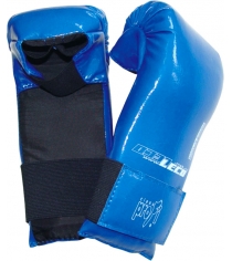 Перчатки спарринговые Leco синие размер L т44-6