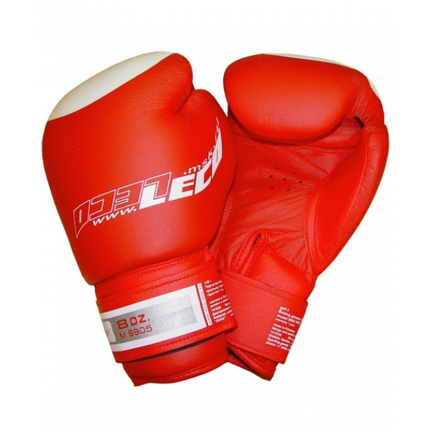 Перчатки боксерские Leco 8 унц красные Pro