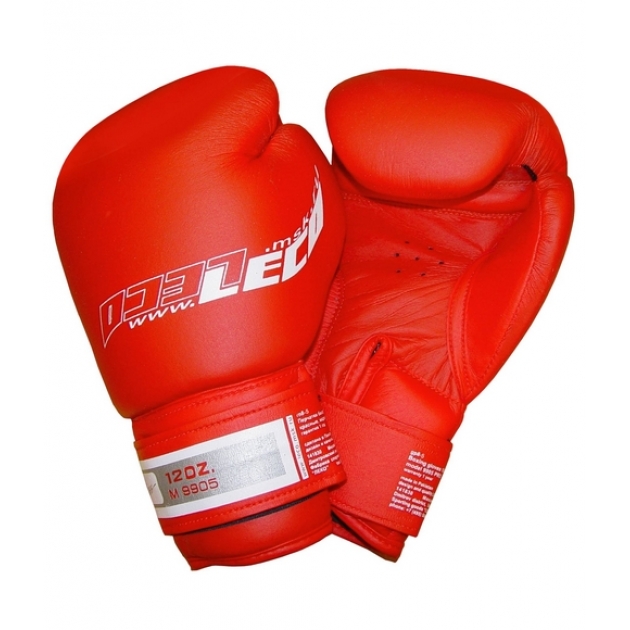 Перчатки боксерские Leco 12 унц красные Pro