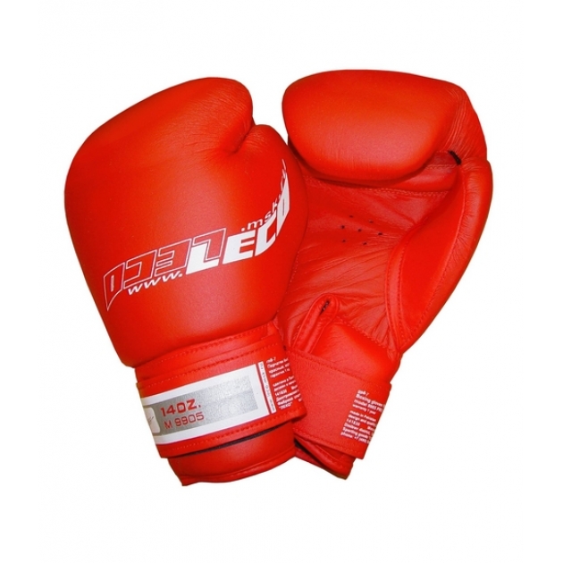 Перчатки боксерские Leco 14 унц красные Pro