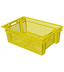 Ящик для овощей желтый Leco 60х40х20 см гп400013