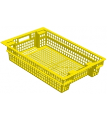Ящик для овощей желтый Leco 60х40х13 см гп400022
