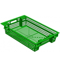 Ящик для овощей зеленый Leco 60х40х13 см гп400026
