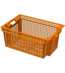 Ящик для овощей оранжевый Leco 60х40х27 см гп400035