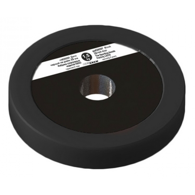 Диск Leco 1,5 кг черный диаметр 25 мм