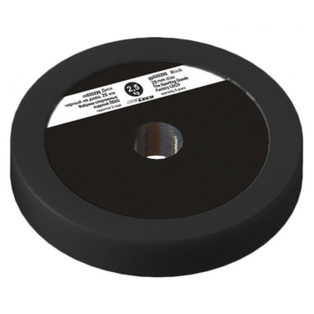 Диск Leco 2,5 кг черный диаметр 25 мм