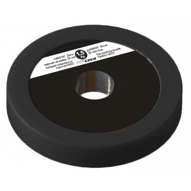 Диск Leco 1,5 кг черный диаметр 30 мм
