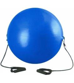 Мяч гимнастический Leco с эспандером 75 см т12320