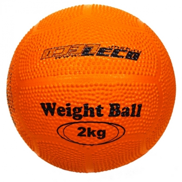 Мяч Leco для атлетических упражнений резиновый 2 кг