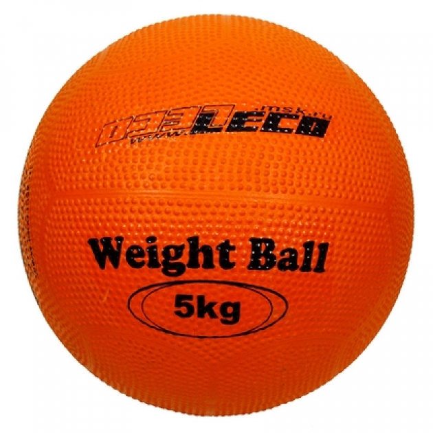 Мяч Leco для атлетических упражнений резиновый 5 кг
