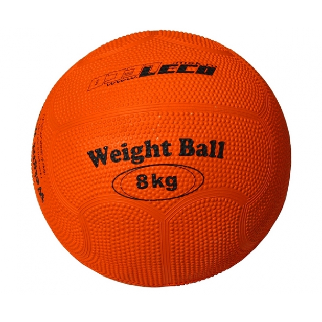 Мяч Leco для атлетических упражнений резиновый 8 кг