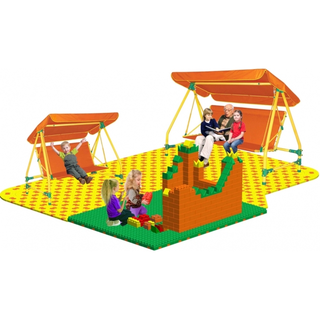 Коврик Puzzle+GigaBloks Playground для качелей дачных