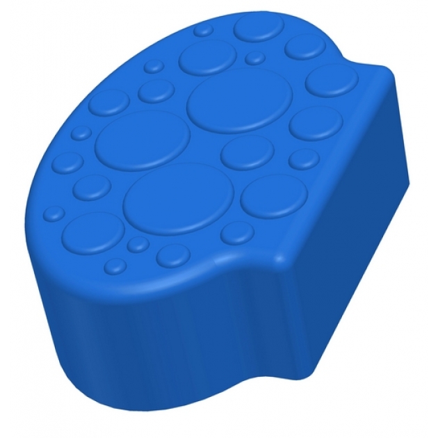 Заглушающий элемент пазлового покрытия для игровых площадок Leco-IT  синий