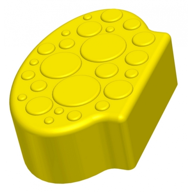 Заглушающий элемент пазлового покрытия для игровых площадок Leco-IT  желтый