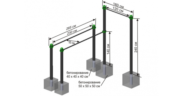 Ширина брусьев. Брусья уличные Размеры. Бетонирование турника. Турник уличный Размеры. Высота уличных брусьев.