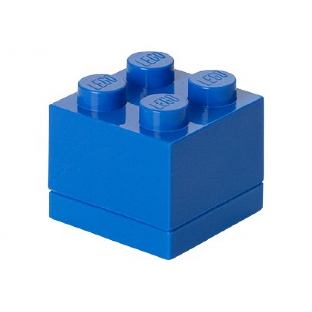 Пластиковый мини кубик Lego для хранения 4 синий 40111731