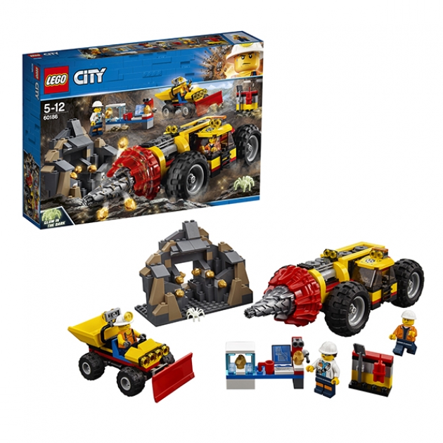 Lego City тяжелый бур для горных работ 60186
